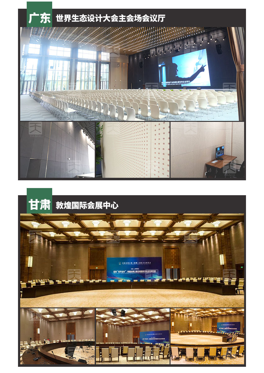 墙面穿孔吸音板会展中心案例 墙面穿孔吸音板会展中心案例