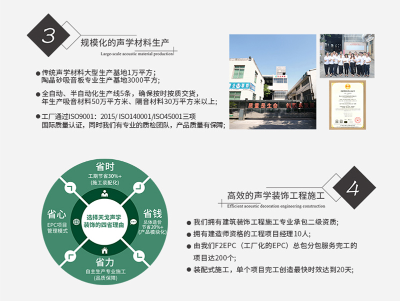 家庭影院软包吸音板 广东天戈吸音板厂家