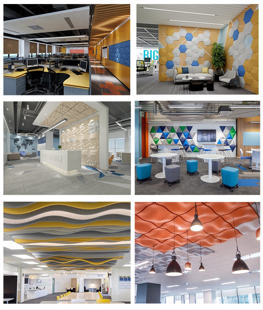 聚酯纤维穿孔吸音板效果实拍 聚酯纤维穿孔吸音板效果实拍